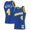 Prestigioso Eccezionale Chris Webber Golden State Warriors 1993/94 Hardwood Classics Swingman Jersey Royal per i Fan Veri