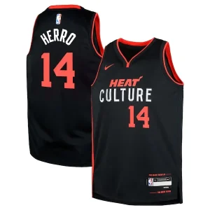 Trendy Versatile Delizioso Tyler Herro Miami Heat Nike Youth Swingman Replica Jersey City Edition Black per i Fan Veri