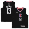 Resistente Robusto Comodo Paul George LA Clippers Jordan Brand Preschool 2020/21 Fast Break Replica Jersey Statement Edition Black per i Fan Veri