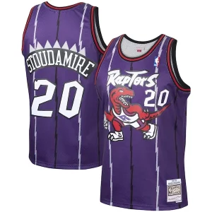 Robusto Carino Cool Damon Stoudamire Toronto Raptors 1995/96 Hardwood Classics Swingman Jersey Purple per i Fan Veri