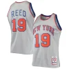Fantastico Gorgeous Willis Reed New York Knicks 75th Anniversary 1969/70 Hardwood Classics Swingman Jersey Silver per i Fan Veri