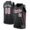 Magnifico Splendido Portland Trail Blazers Nike Unisex 2024/25 Custom Swingman Jersey City Edition Black per i Fan Veri