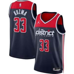 Delizioso Gorgeous Kyle Kuzma Washington Wizards Jordan Brand Unisex Swingman Jersey Statement Edition Navy per i Fan Veri