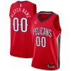 Moderno New Orleans Pelicans Jordan Brand Swingman Custom Jersey Statement Edition Red per i Fan Veri
