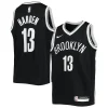 Prestigioso James Harden Brooklyn Nets Nike Youth Swingman Jersey Icon Edition Black per i Fan Veri