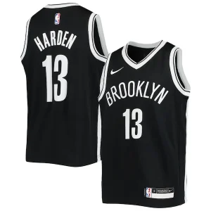 Prestigioso James Harden Brooklyn Nets Nike Youth Swingman Jersey Icon Edition Black per i Fan Veri
