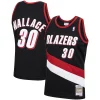 Fascinante Rasheed Wallace Portland Trail Blazers 1999/00 Hardwood Classics Swingman Jersey Black per i Fan Veri