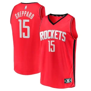 Classico Bellissimo Reed Sheppard Houston Rockets Youth 2024 NBA Draft Fast Break Player Jersey Icon Edition Red per i Fan Veri