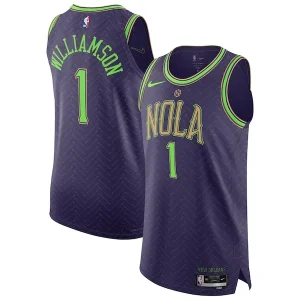 Stupendo Splendido Fantastico Zion Williamson New Orleans Pelicans Nike 2024/25 Authentic Player Jersey City Edition Purple per i Fan Veri