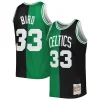 Carino Larry Bird Boston Celtics Hardwood Classics 1985/86 Split Swingman Jersey Black/Kelly Green per i Fan Veri
