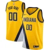 Comodo Indiana Pacers Nike 2019/20 Custom Swingman Jersey Yellow Statement Edition per i Fan Veri