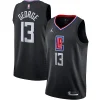 Fantastico Delizioso Accattivante Paul George LA Clippers Jordan Brand 2020/21 Swingman Jersey Statement Edition Black per i Fan Veri