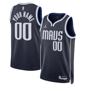 Trendy Splendido Gorgeous Dallas Mavericks Jordan Brand Unisex 2022/23 Swingman Custom Jersey Statement Edition Navy per i Fan Veri