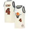 Delizioso Resistente Shawn Kemp Cleveland Cavaliers Chainstitch Swingman Jersey Cream per i Fan Veri