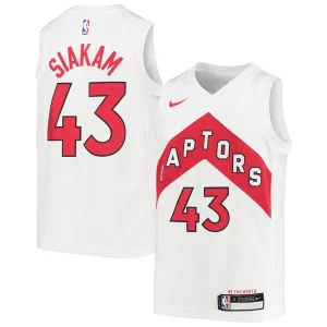 Trendy Pascal Siakam Toronto Raptors Nike Youth Swingman Jersey Association Edition White/Red per i Fan Veri