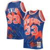 Lussuoso Patrick Ewing New York Knicks Hardwood Classics 1991/92 Hyper Hoops Swingman Jersey Blue per i Fan Veri
