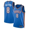 Pratico Jalen Williams Oklahoma City Thunder Nike Unisex Swingman Replica Jersey Icon Edition Blue per i Fan Veri