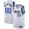Sofisticato Moderno Dallas Mavericks Nike 2020/21 Swingman Custom Jersey Association Edition White per i Fan Veri