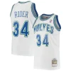 Carino Ottimo Isaiah Rider Minnesota Timberwolves 1995/96 Hardwood Classics Swingman Jersey White per i Fan Veri