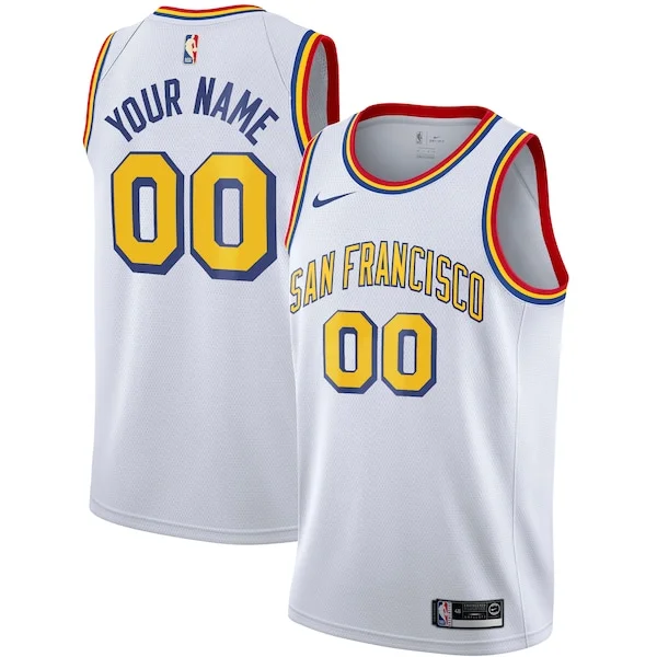 Incantevole Golden State Warriors Nike Unisex 2019/20 Custom Swingman Jersey White Classic Edition per i Fan Veri