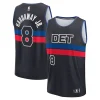 Versatile Cool Tim Hardaway Jr. Detroit Pistons Youth Fast Break Player Jersey Statement Edition Black per i Fan Veri