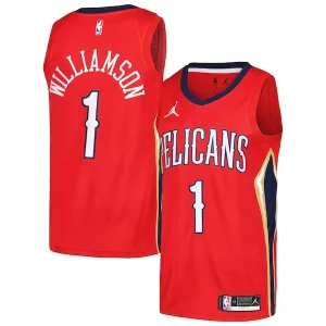 Delizioso Zion Williamson New Orleans Pelicans Jordan Brand Swingman Player Jersey Statement Edition Red per i Fan Veri
