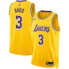 Accattivante Elegante Anthony Davis Los Angeles Lakers Nike Unisex Swingman Jersey Icon Edition Gold per i Fan Veri