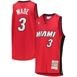 Robusto Delizioso Lussuoso Dwyane Wade Miami Heat Youth 2005/06 Hardwood Classics Swingman Jersey Red per i Fan Veri