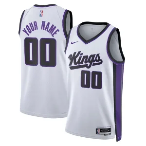 Stupendo Sacramento Kings Nike Unisex Swingman Custom Jersey Association Edition White per i Fan Veri