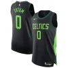 Elegante Jayson Tatum Boston Celtics Nike 2024/25 Authentic Player Jersey City Edition Black per i Fan Veri
