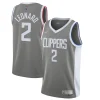 Eccezionale Kawhi Leonard LA Clippers Nike 2020/21 Swingman Player Jersey Gray Earned Edition per i Fan Veri