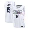 Comodo Nikola Jokic Denver Nuggets Youth 2024/25 Fast Break Player Jersey City Edition White per i Fan Veri