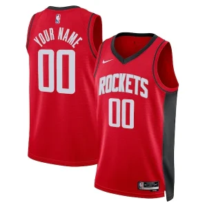 Lussuoso Bellissimo Houston Rockets Nike Unisex Swingman Custom Jersey Red Icon Edition per i Fan Veri