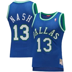 Raffinato Resistente Steve Nash Dallas Mavericks Women's 1998/99 Hardwood Classics Swingman Jersey Blue per i Fan Veri