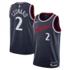 Splendido Kawhi Leonard LA Clippers Nike Unisex 2024/25 Swingman Jersey Navy Icon Edition per i Fan Veri