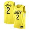 Bellissimo Raffinato Collin Sexton Utah Jazz Nike Unisex Swingman Jersey Icon Edition Gold per i Fan Veri
