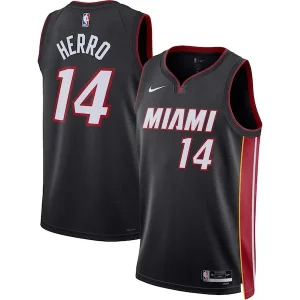 Accattivante Attraente Carino Tyler Herro Miami Heat Nike Unisex Swingman Jersey Icon Edition Black per i Fan Veri