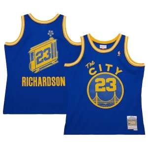 Meraviglioso Jason Richardson Golden State Warriors 2004/05 Hardwood Classics Swingman Jersey Royal per i Fan Veri