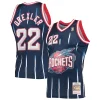 Resistente Clyde Drexler Houston Rockets 1996/97 Hardwood Classics Swingman Jersey Navy per i Fan Veri