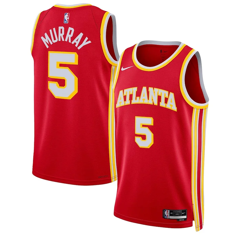 Fascinante Bellissimo Dejounte Murray Atlanta Hawks Nike Unisex Swingman Jersey Association Edition Red per i Fan Veri