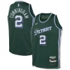 Splendido Cade Cunningham Detroit Pistons Nike Youth 2022/23 Swingman Jersey City Edition Green per i Fan Veri