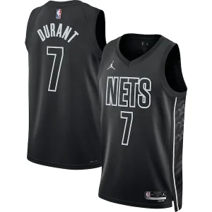 Fascinante Kevin Durant Brooklyn Nets Jordan Brand Unisex Swingman Jersey Statement Edition Black per i Fan Veri
