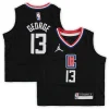 Fantastico Paul George LA Clippers Jordan Brand Toddler 2020/21 Jersey Black Statement Edition per i Fan Veri