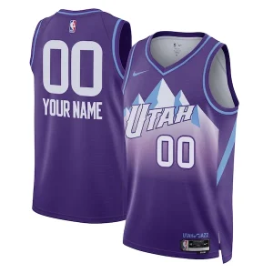 Cool Sofisticato Utah Jazz Nike Unisex 2024/25 Custom Swingman Jersey City Edition Purple per i Fan Veri