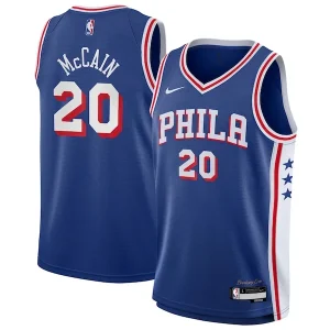 Cool Gorgeous Attraente Jared McCain Philadelphia 76ers Nike Youth Swingman Jersey Icon Edition Royal per i Fan Veri