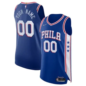 Robusto Moderno Magnifico Philadelphia 76ers Nike 2021/22 Diamond Authentic Custom Jersey Icon Edition Royal per i Fan Veri