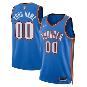 Pratico Raffinato Oklahoma City Thunder Nike Unisex Swingman Custom Jersey Blue Icon Edition per i Fan Veri