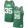 Ottimo Attraente Reggie Lewis Boston Celtics 1987/88 Hardwood Classics Swingman Jersey Kelly Green per i Fan Veri