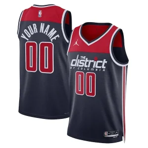 Robusto Comodo Washington Wizards Jordan Brand Unisex 2022/23 Swingman Custom Jersey Statement Edition Navy per i Fan Veri