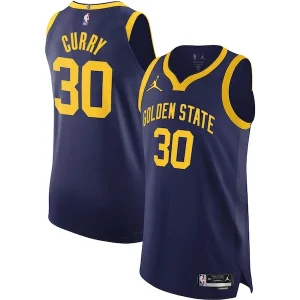 Elegante Prestigioso Stephen Curry Golden State Warriors Jordan Brand Authentic Player Jersey Statement Edition Royal per i Fan Veri